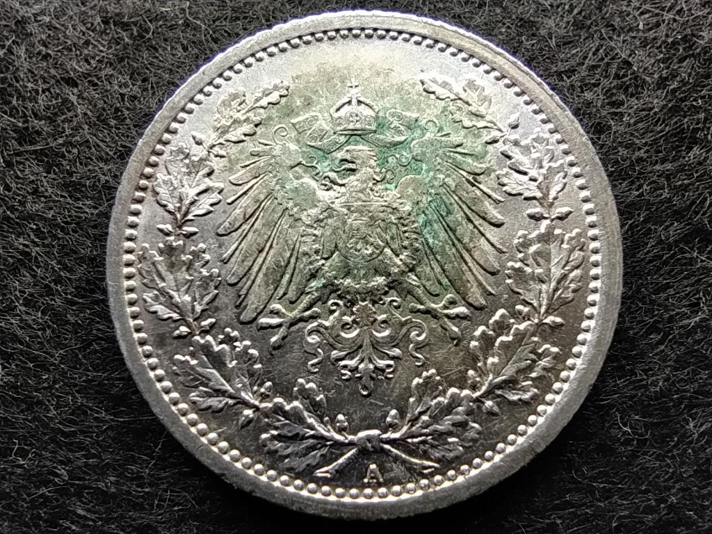 Németország Második Birodalom II. Vilmos (1888-1918) .900 ezüst 1/2 Márka 1915 A