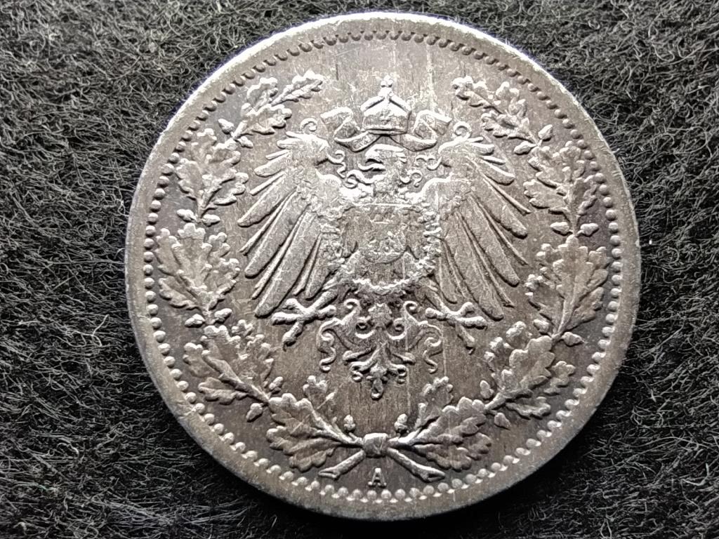 Németország Második Birodalom II. Vilmos (1888-1918) .900 ezüst 1/2 Márka 1917 A