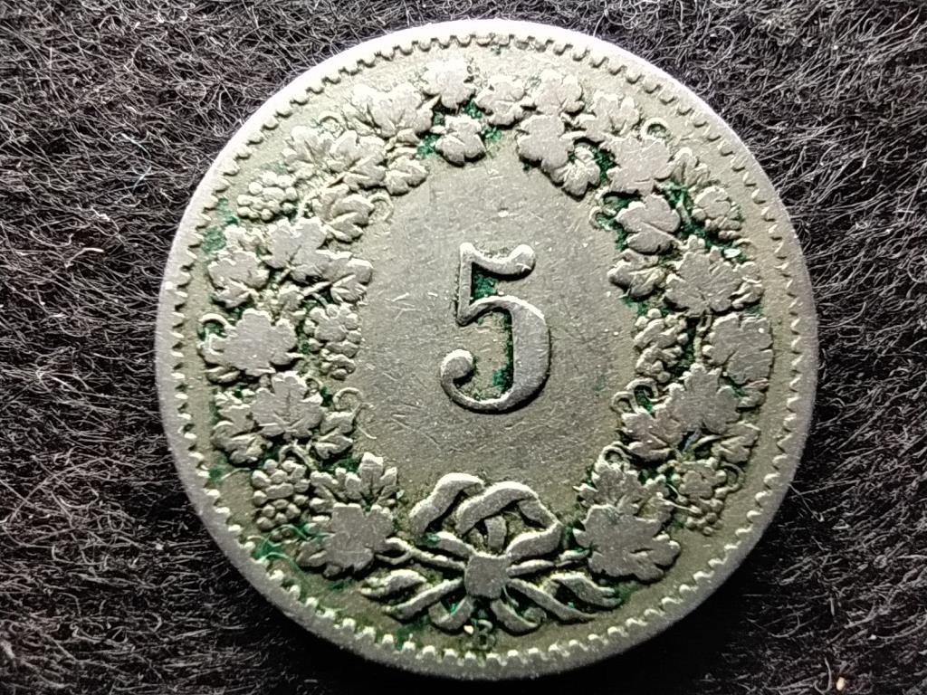 Svájc 5 Rappen 1881 B