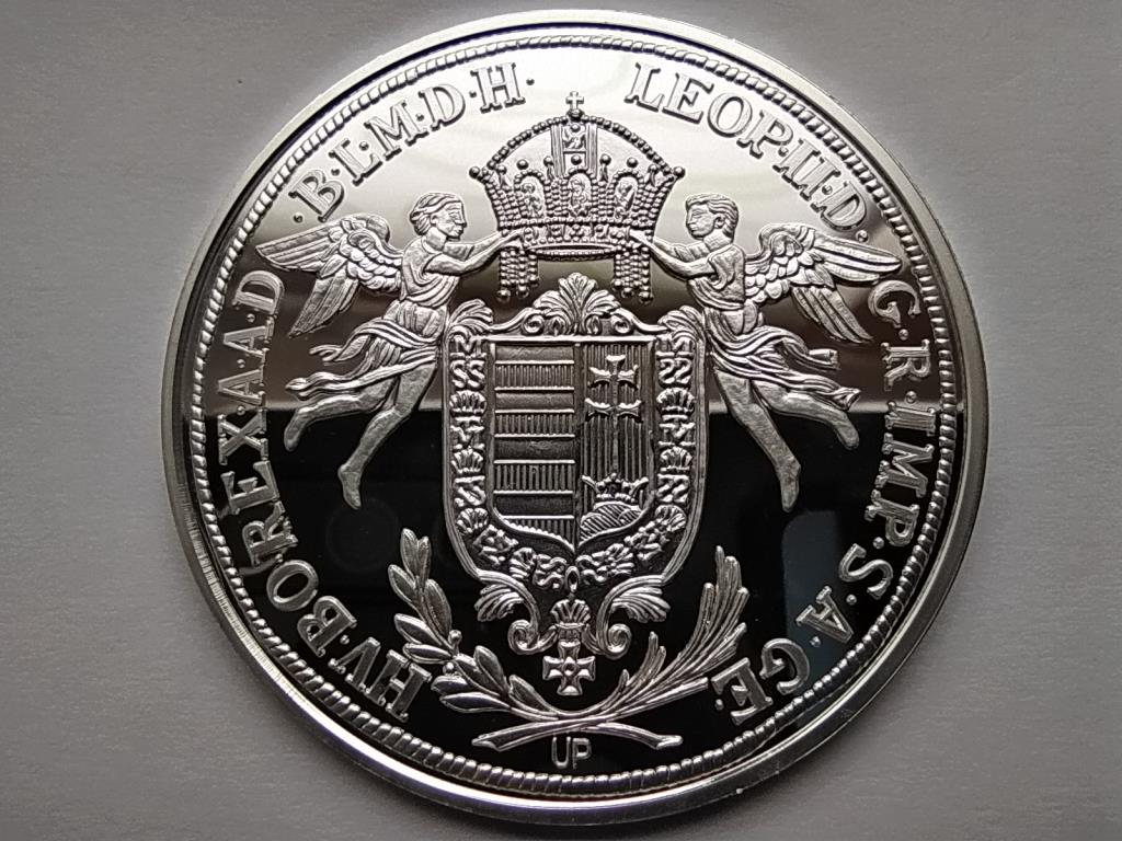 Magyar tallérok utánveretben II. Lipót tallérja 1790 .999 ezüst PP