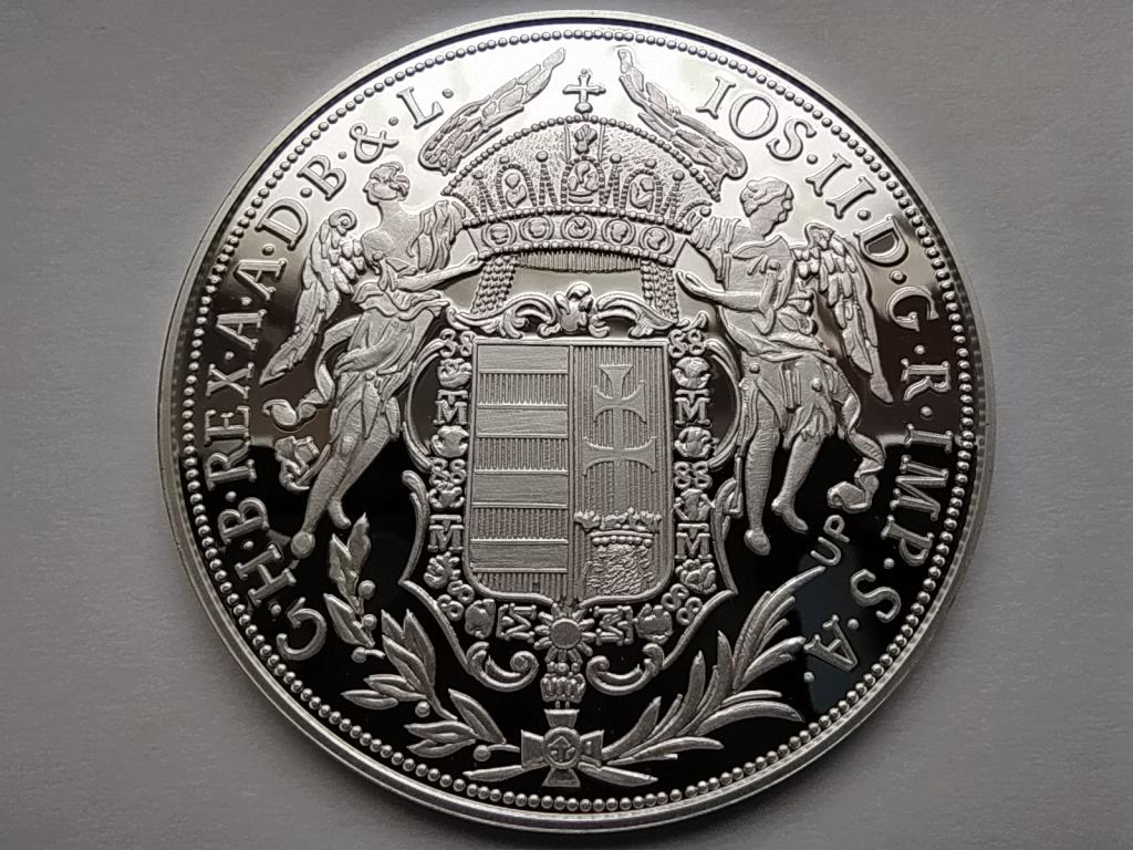 Magyar tallérok utánveretben II. József tallérja 1782 .999 ezüst PP