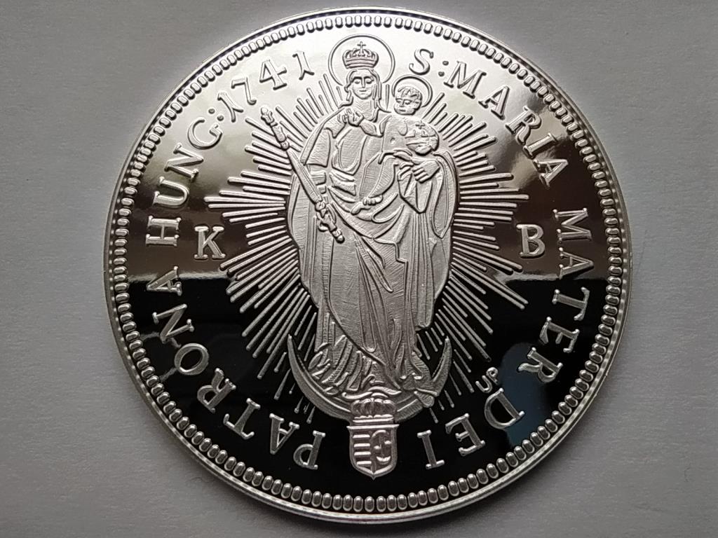 Magyar tallérok utánveretben Mária Terézia tallérja 1741 .999 ezüst PP