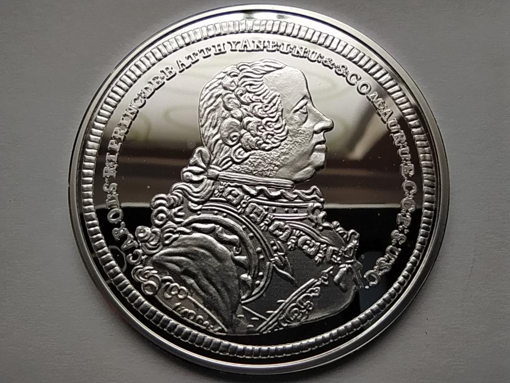 Magyar tallérok utánveretben Batthyány Károly herceg tallérja 1764 .999 ezüst PP