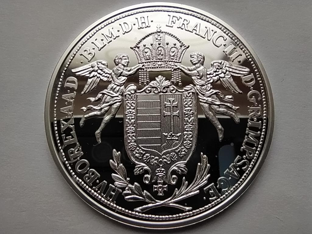 Magyar tallérok utánveretben I. Ferenc tallérja 1792 .999 ezüst PP