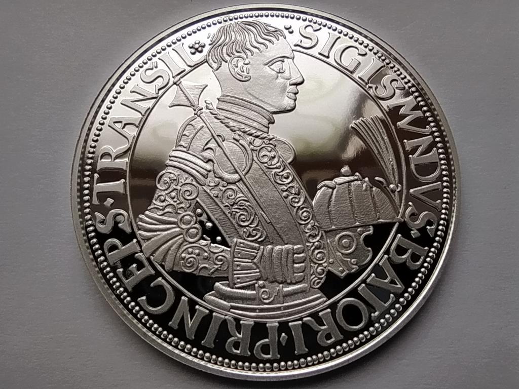 Magyar tallérok utánveretben Báthory Zsigmond tallérja 1589 .999 ezüst PP