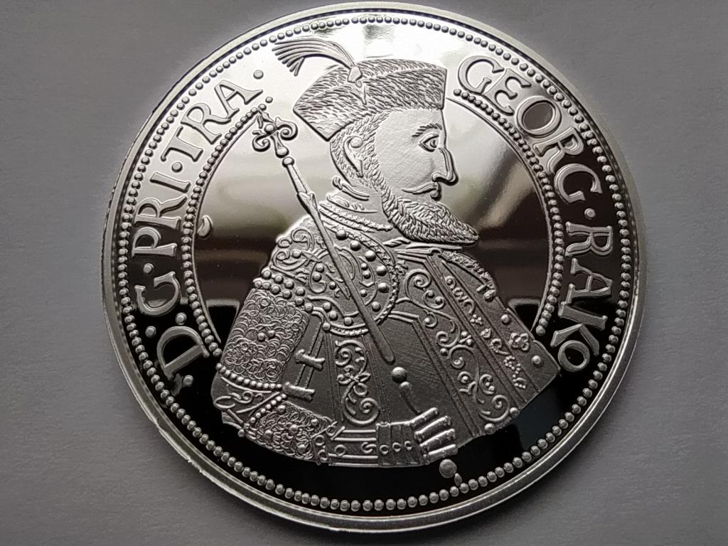 Magyar tallérok utánveretben I. Rákóczi György tallérja 1646 .999 ezüst PP