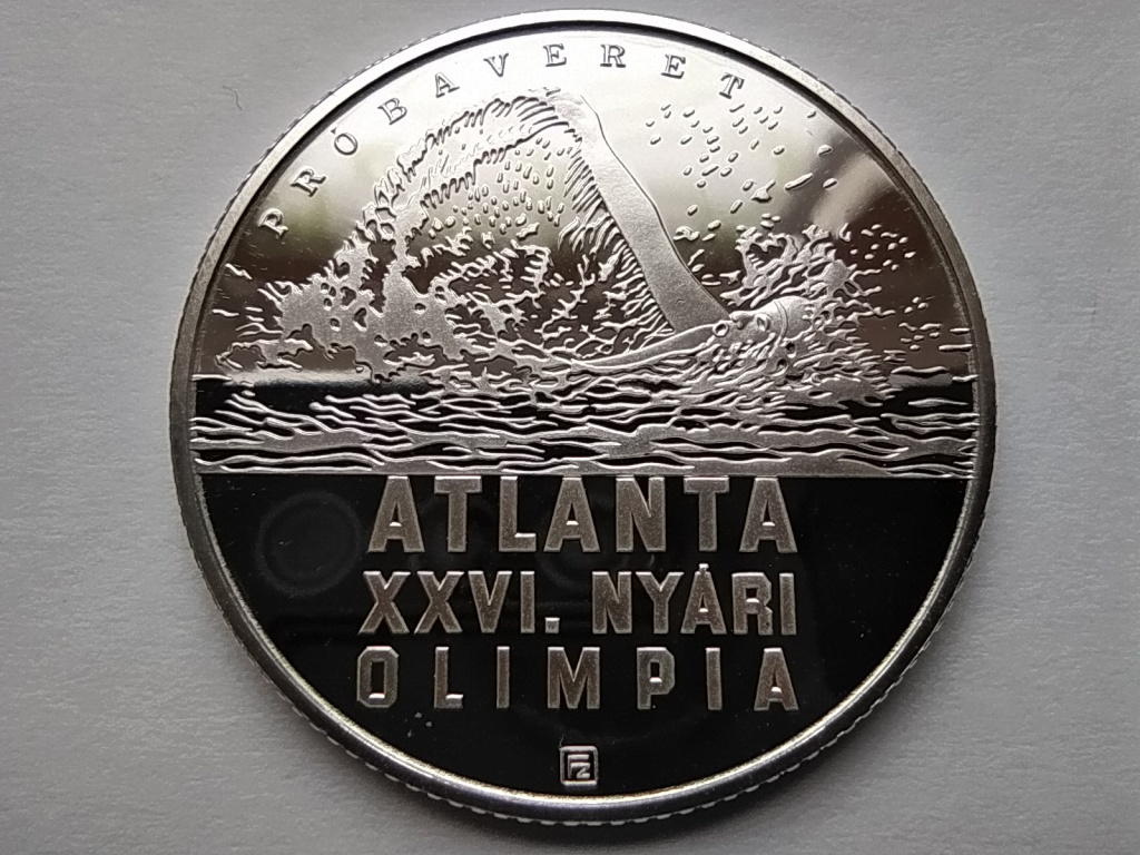 Magyarország 1996. évi nyári olimpia, Atlanta Ezüst 200 Forint Próbaveret 1994 BP PP