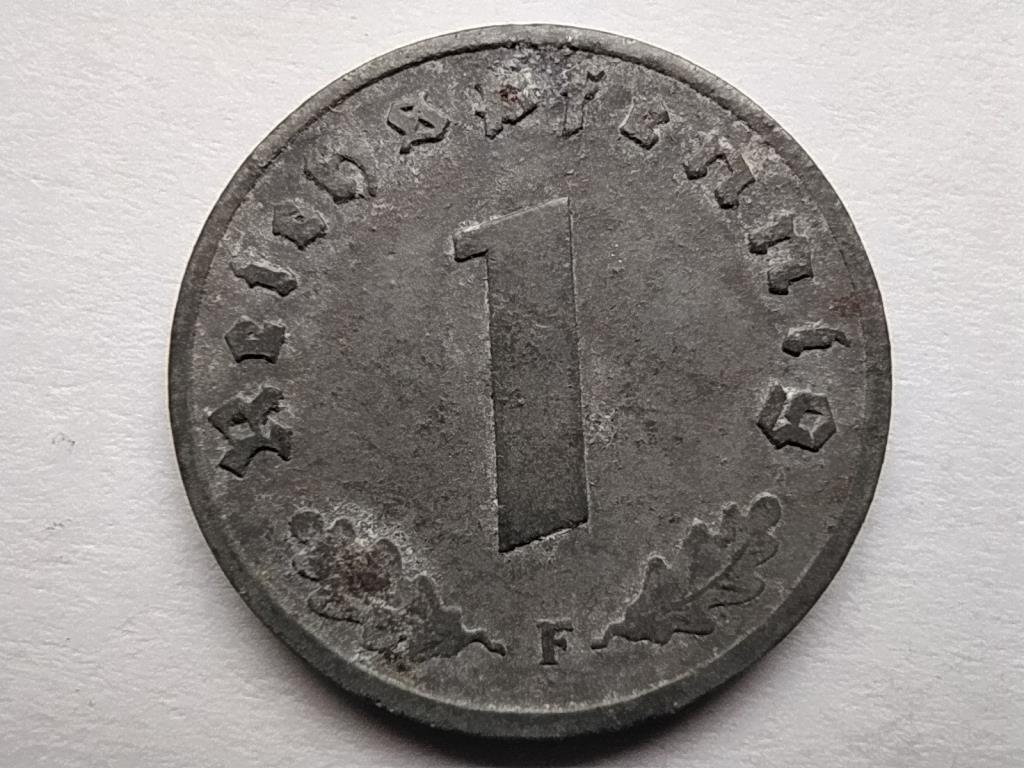 Németország Horogkeresztes 1 birodalmi pfennig 1942 F