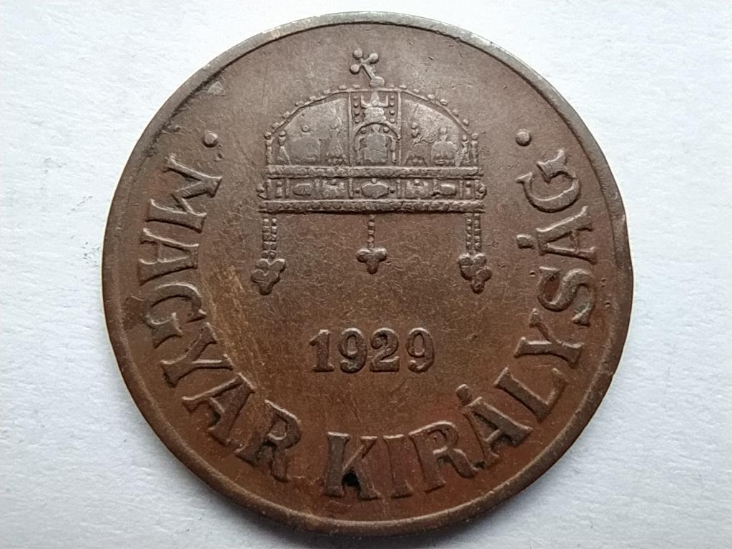 Magyarország Háború előtti (1920-1940) 1 Fillér 1929 BP