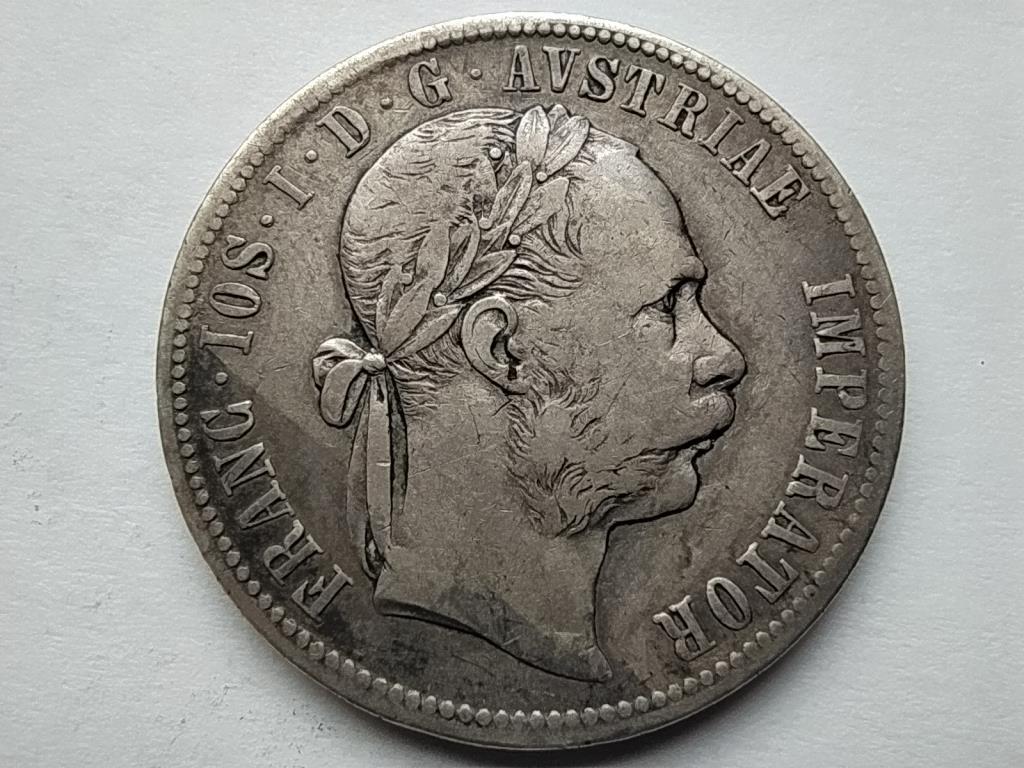 Ausztria Ferenc József .900 ezüst 1 Florin 1876