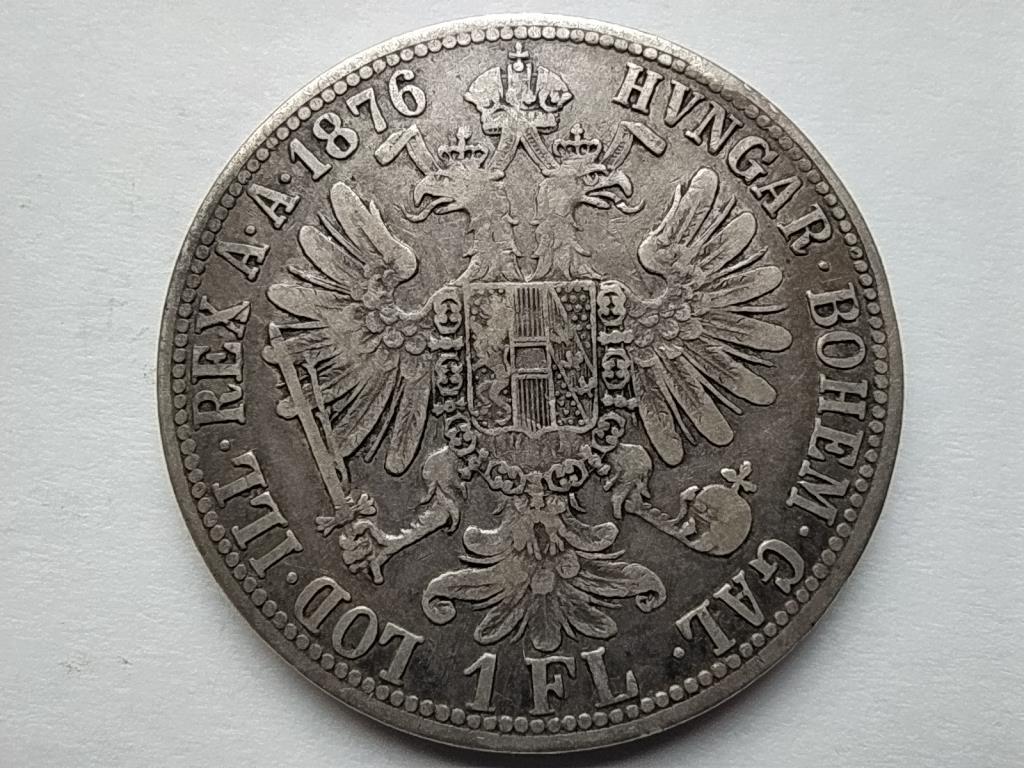 Ausztria Ferenc József .900 ezüst 1 Florin 1876
