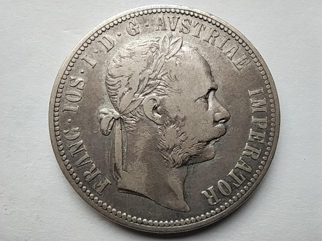 Ausztria Ferenc József .900 ezüst 1 Florin 1885