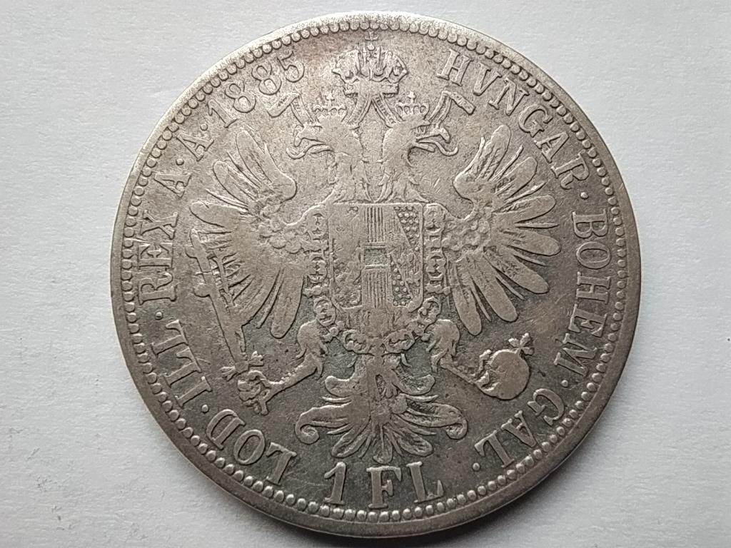 Ausztria Ferenc József .900 ezüst 1 Florin 1885