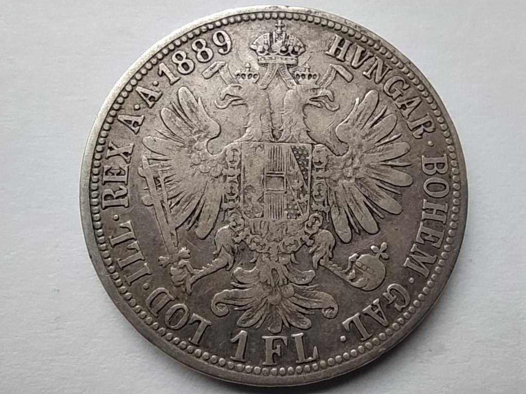 Ausztria Ferenc József .900 ezüst 1 Florin 1889