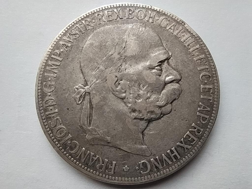Ausztria Ferenc József (1848-1916) .900 ezüst 5 Korona 1907