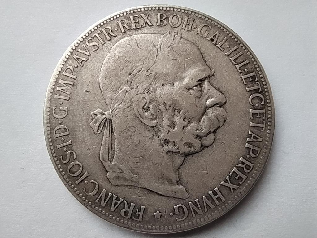 Ausztria Ferenc József (1848-1916) .900 ezüst 5 Korona 1900