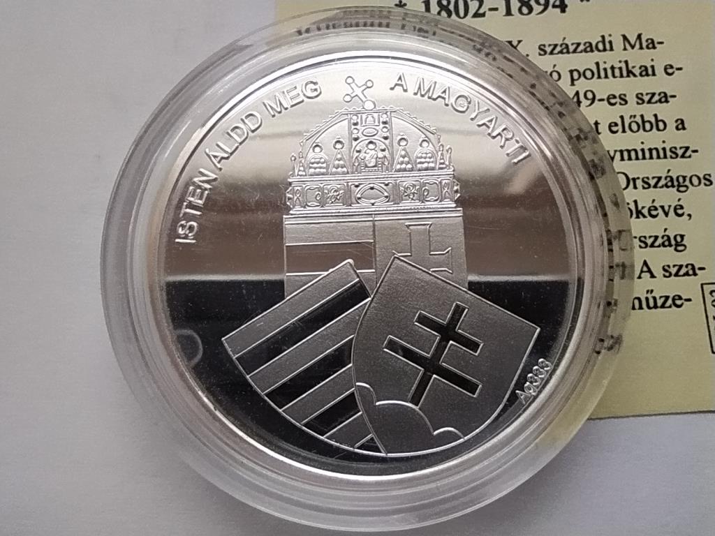 Magyarország Nemzetünk nagyjai Kossuth Lajos .333 ezüst PP