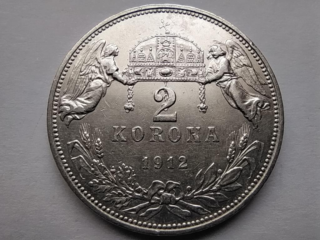 Ferenc József (1848-1916) .835 ezüst 2 Korona 1912 KB