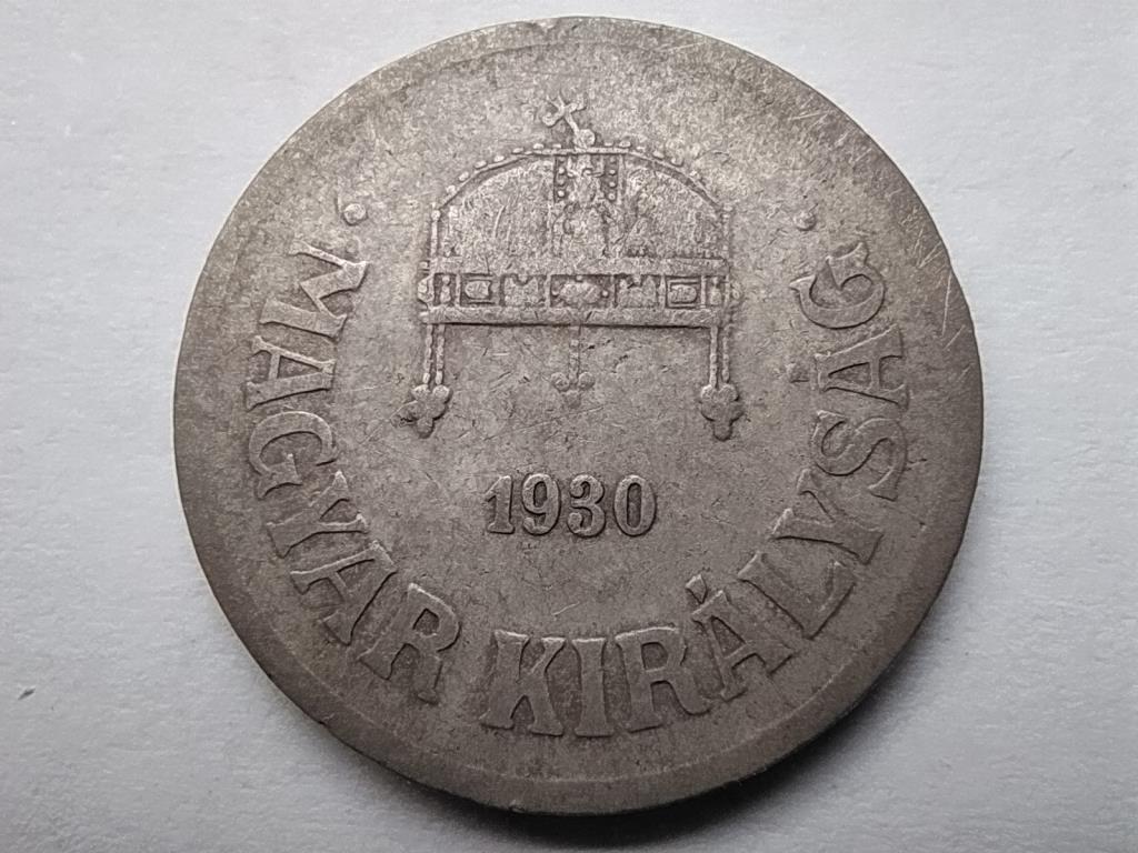 Magyarország Háború előtti (1920-1940) ezüstözött 2 Fillér 1930 BP