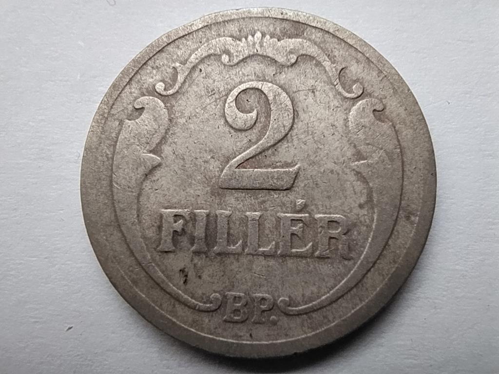Magyarország Háború előtti (1920-1940) ezüstözött 2 Fillér 1930 BP
