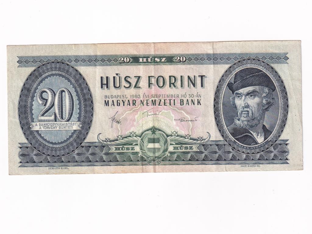 Magyarország Népköztársaság (1949-1989) 20 Forint 1980