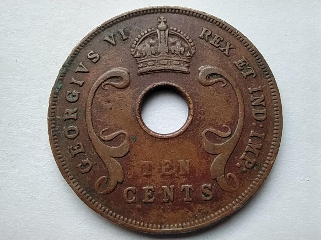 Brit-Kelet-Afrika VI. György (1936-1952) 10 cent 1942