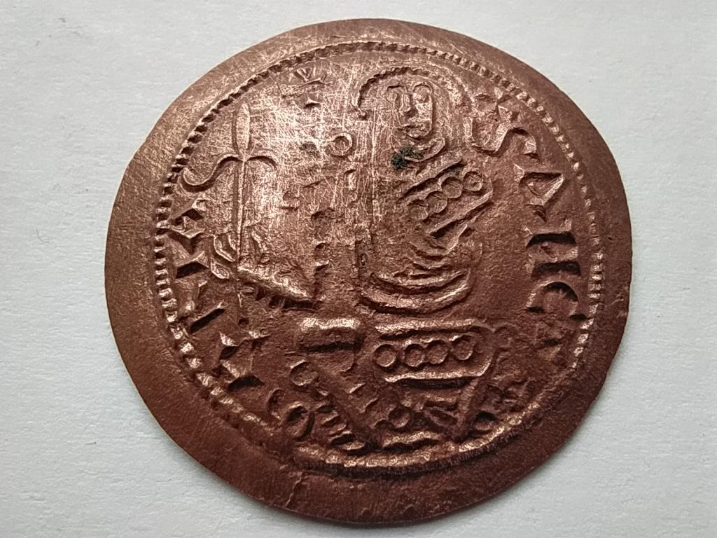 III. (Nagy) Béla (1172-1196) Dénár réz tálkapénz ÉH114 1172