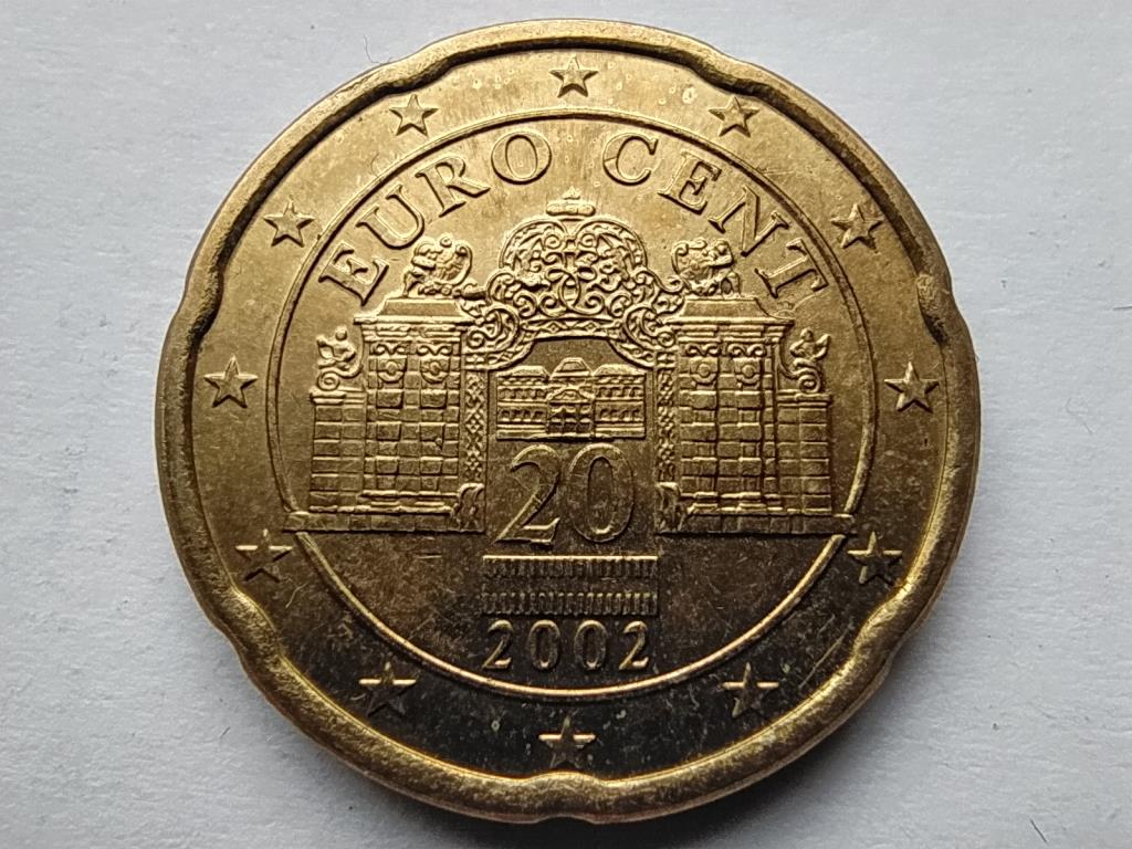Ausztria 20 eurocent 2002