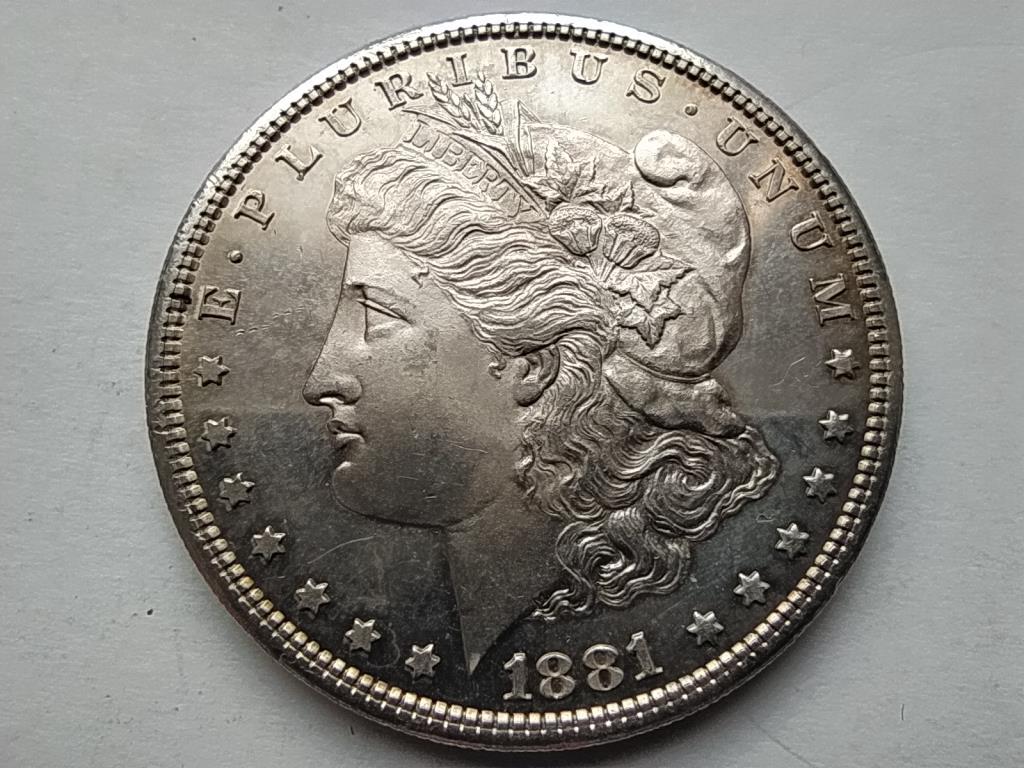 USA Morgan .900 ezüst 1 Dollár 1881 S