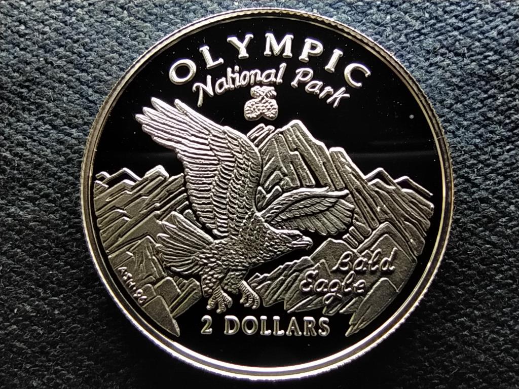 Cook-szigetek Olimpiai Nemzeti Park .500 ezüst 2 Dollár