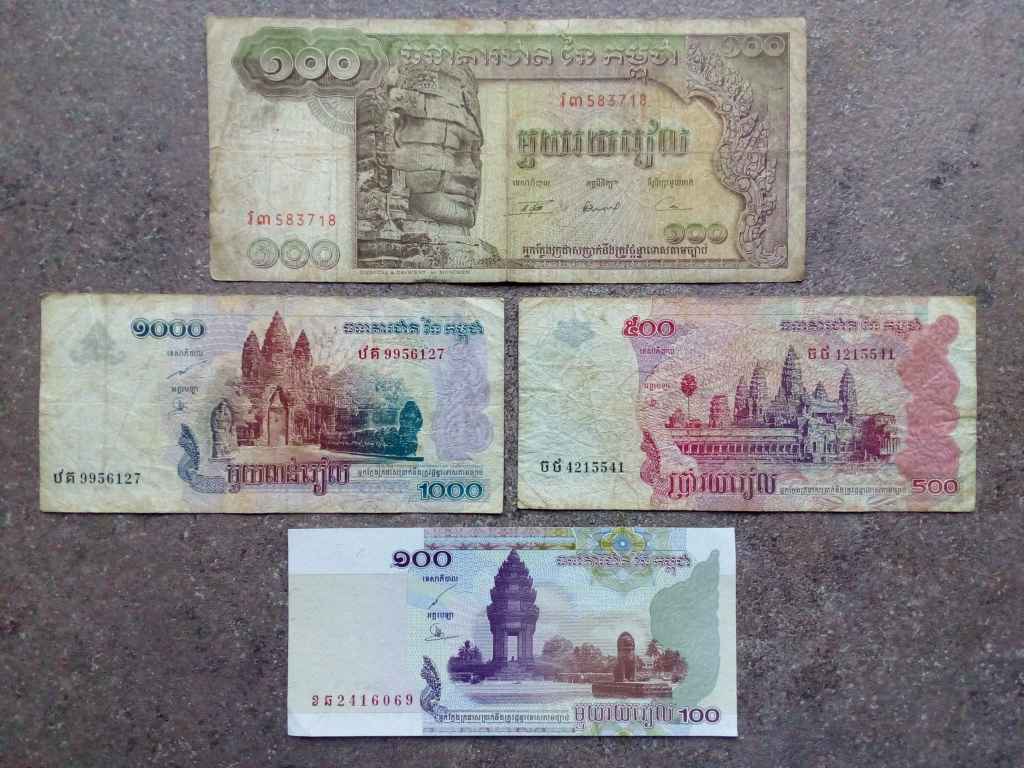 Kambodzsa több darabos papírpénz tételek, lotok