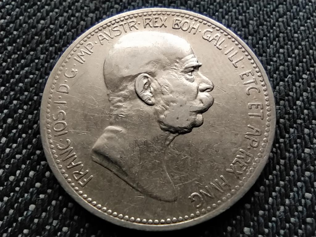 Ausztria 60 éve uralkodik I. Ferenc József .835 ezüst 1 Korona