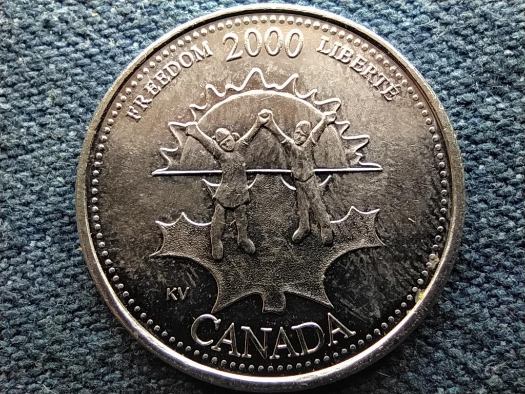Kanada Belépés a harmadik évezredbe Szabadság 25 Cent