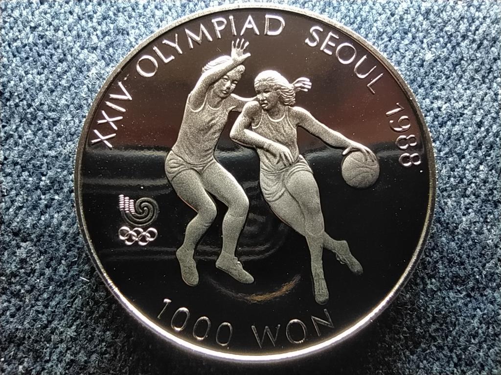 Dél-Korea Olimpiai Játékok Szöulban 1988 Kosárlabda 1000 won