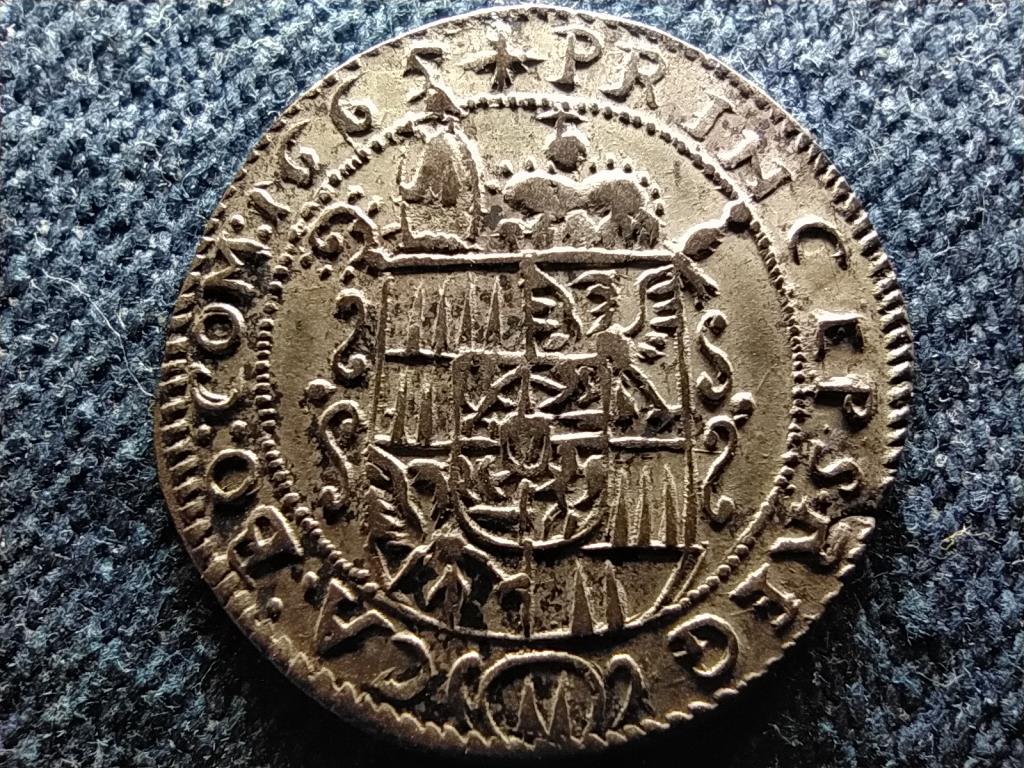 Ausztria Olmütz (Bohemia) II. Károly Liechtenstein főhercege 1664-1695 ezüst 3 Krajcár