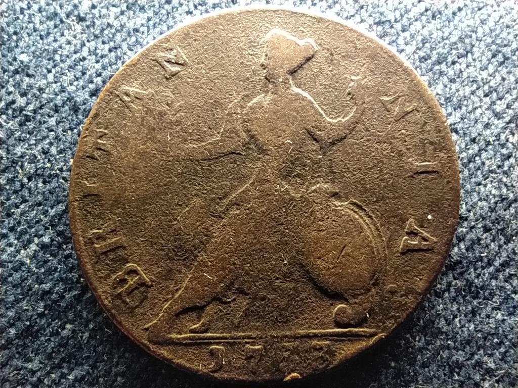 Anglia II. György (1727-1760) 1/2 Penny