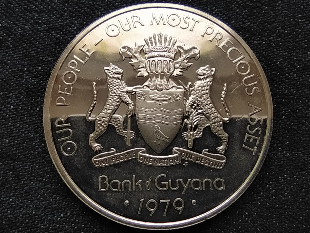 Guyana A függetlenség 10. évfordulója .500 ezüst 5 dollár