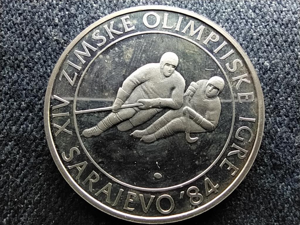 Jugoszlávia 1984. évi Téli Olimpia, Jégkorong .925 ezüst 100 Dínár