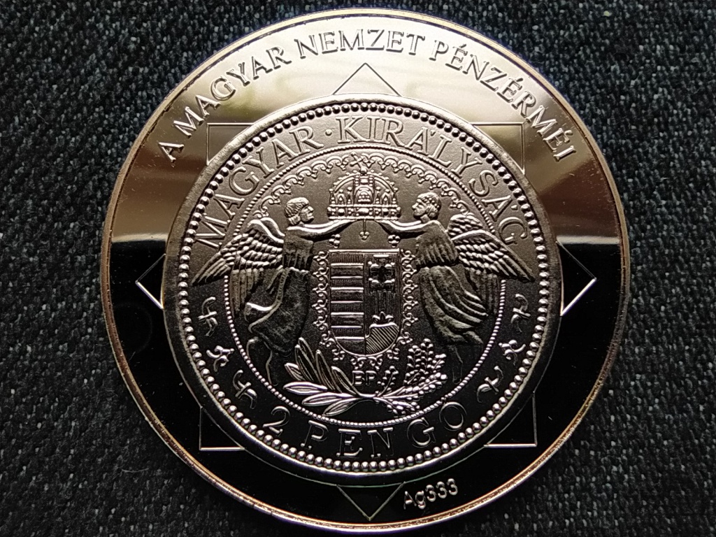 A magyar nemzet pénzérméi Madonna utoljára forgalmi pénzen 1929-1939 .333 ezüst