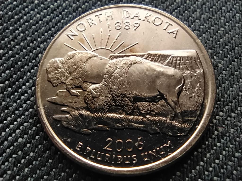 USA 50 State Quarters Észak Dakota 1/4 Dollár