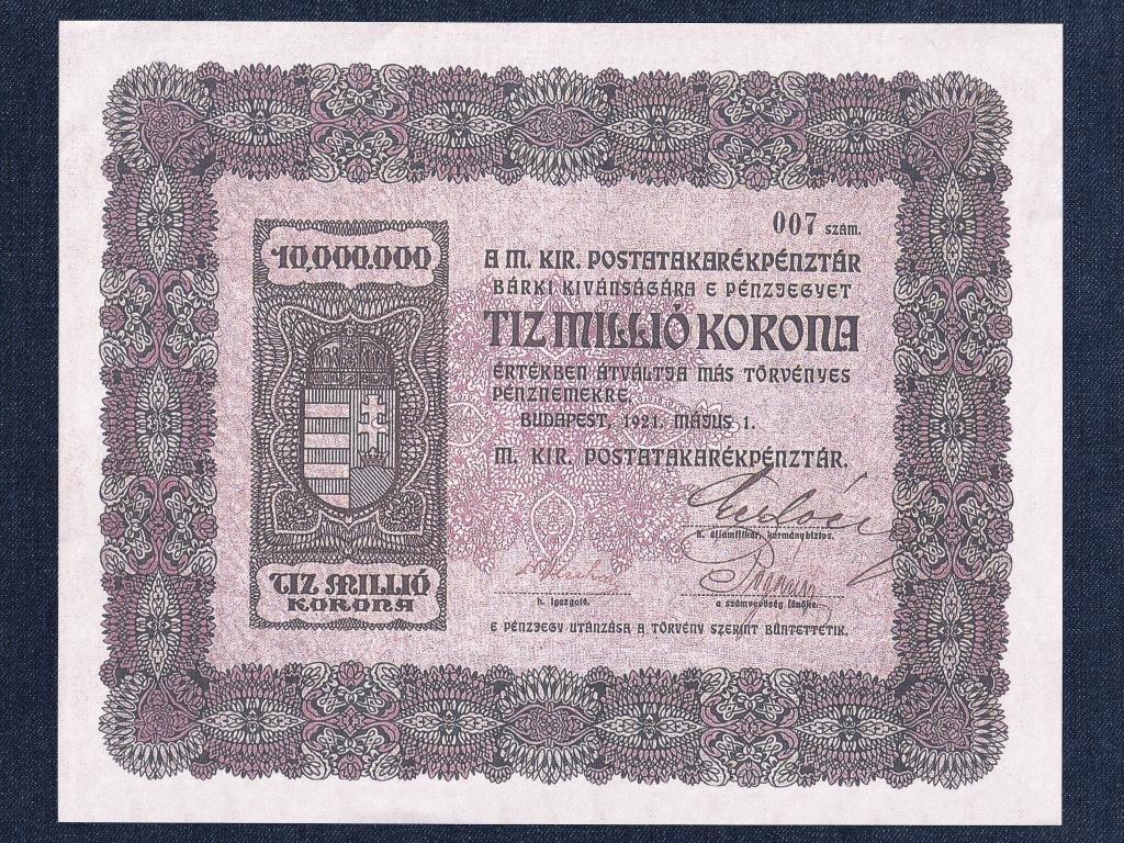 Korona pénztárjegyek 10 millió Korona bankjegy