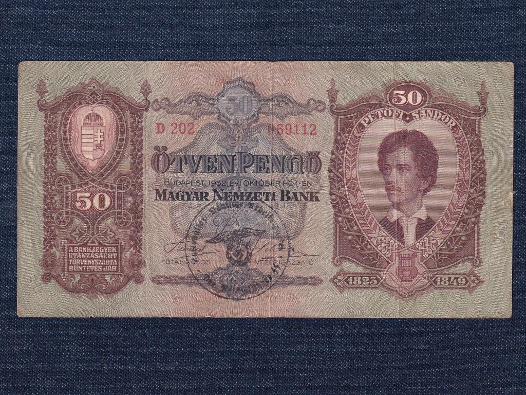 Második sorozat (1927-1932) 50 Pengő bankjegy Felülbélyzés