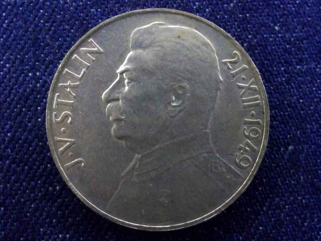 Csehszlovákia Sztálin 70. születésnapja .500 ezüst 100 Korona
