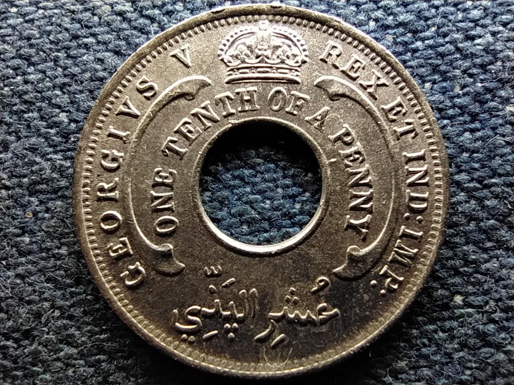 Brit Nyugat-Afrika V. György (1910-1936) 1/10 penny