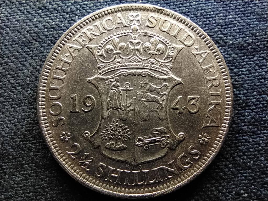 Dél-Afrikai Köztársaság VI. György .800 ezüst 2 1/2 Shilling