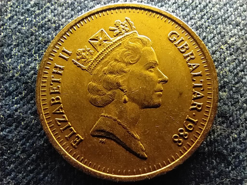 Gibraltár II. Erzsébet (1952-2022) 2 Penny