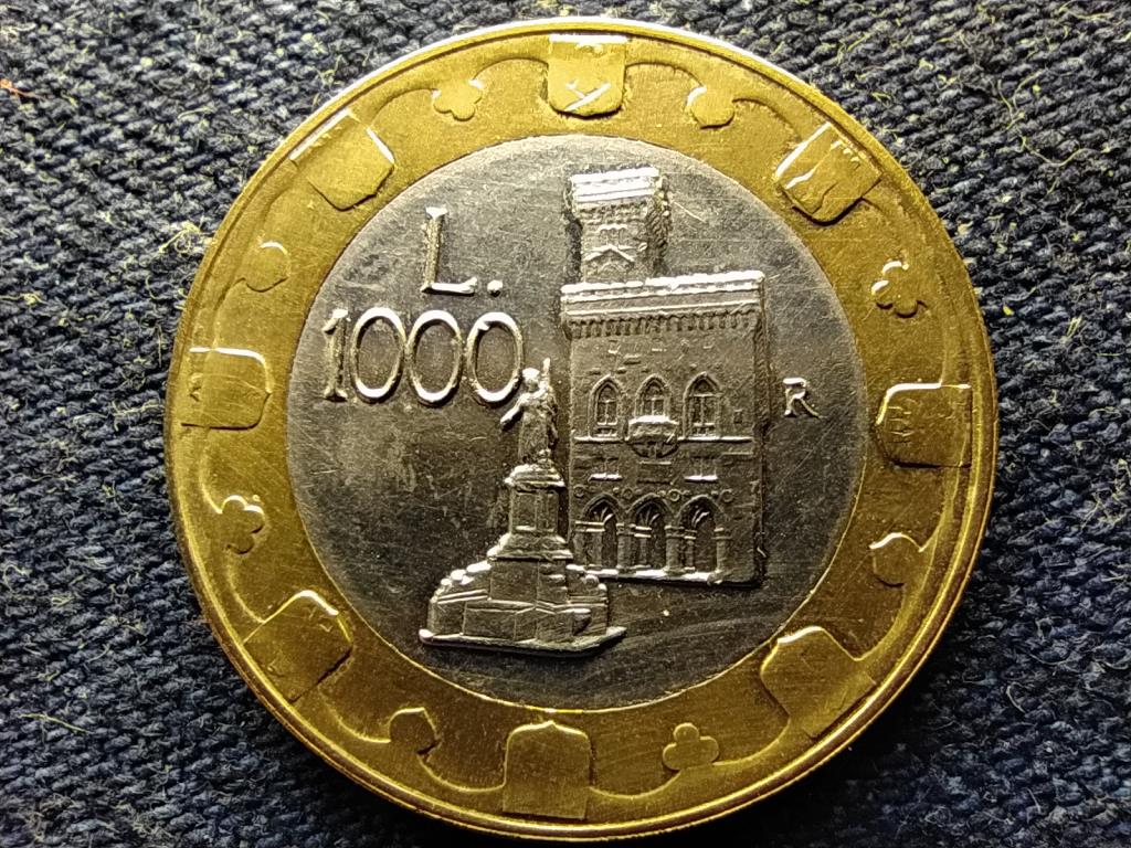 San Marino A kastély építésének ezredfordulója 1000 Líra 