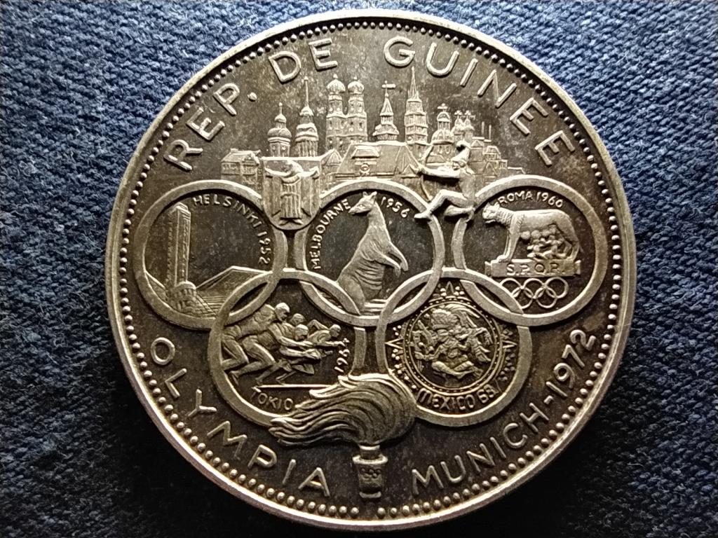 Guinea XX. Nyári Olimpia München 1972 .999 Ezüst 500 Frank 