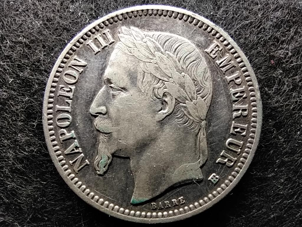 Franciaország III. Napóleon (1852-1870) .835 Ezüst 1 Frank 