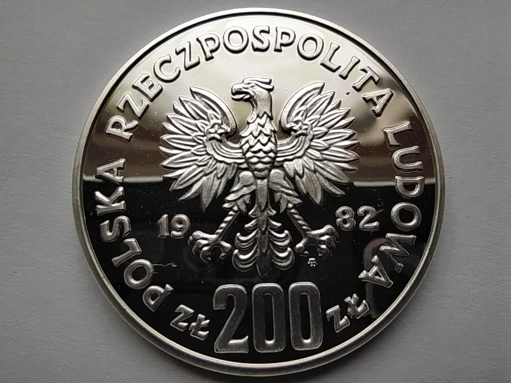 Lengyelország Labdarúgó-világbajnokság Spanyolország .750 Ezüst 200 Zloty 